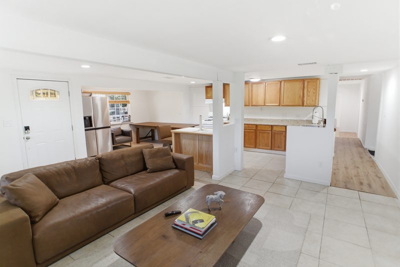 Open floor plan from the living area